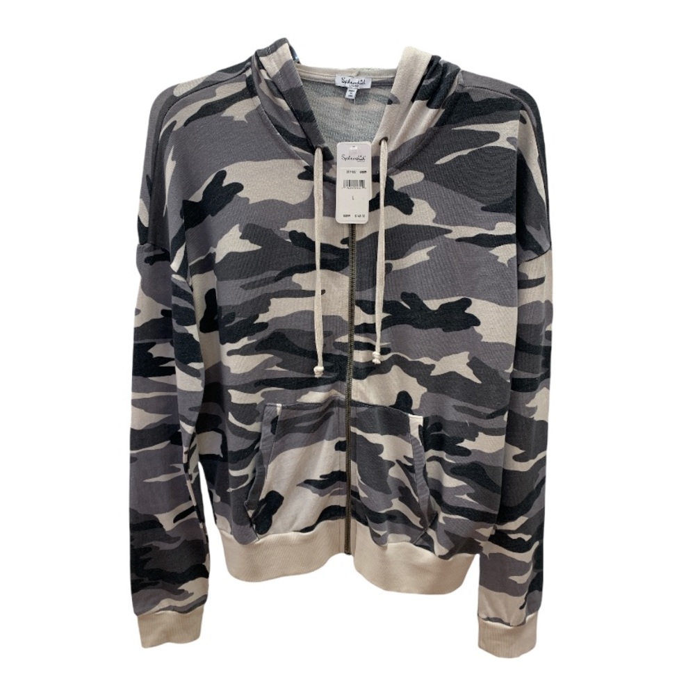 NWT SPLENDID ZIP UP HOODIE SZ L